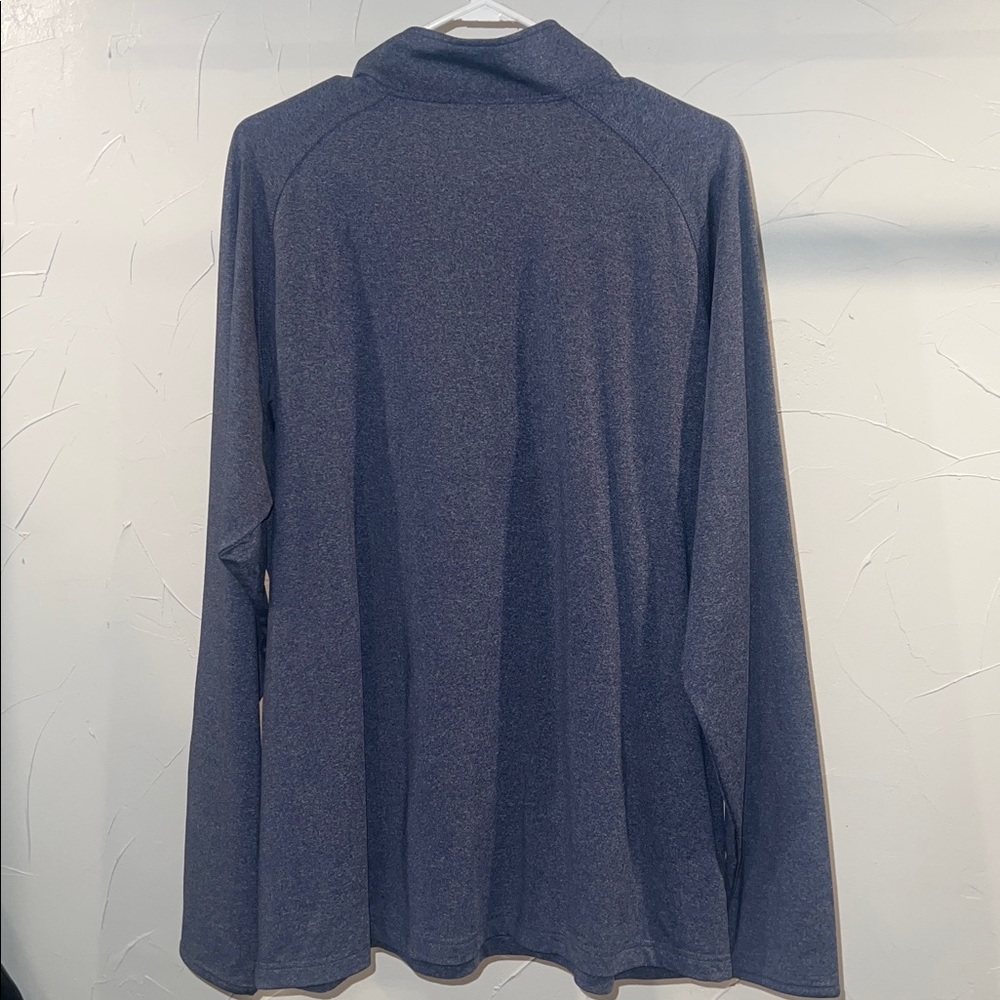 New- mens Sport-Tek Heathered Gray Quarter-Zip Pullover- XL - Picture 4 of 5